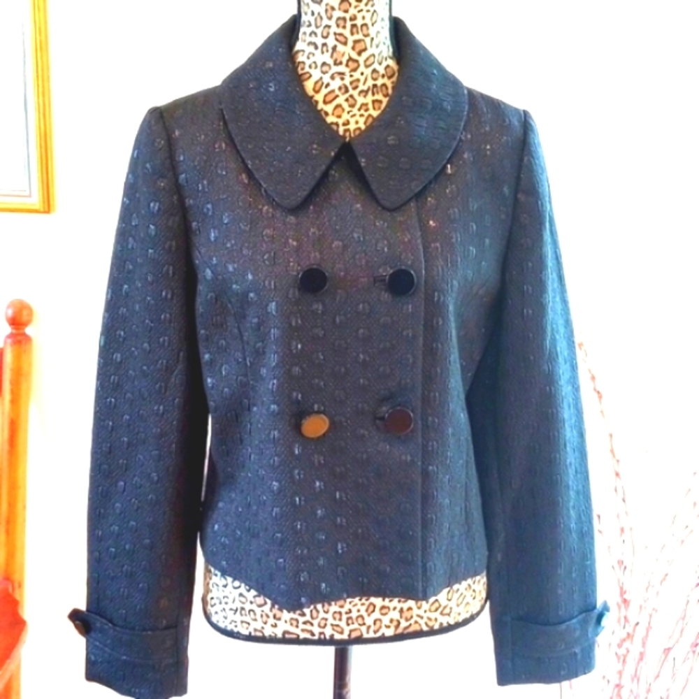Covington Ladies Double Breasted Jacket Size:M Color:Black NWOT